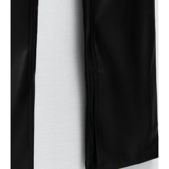 ZARA faux leather flared slim pants - Picture 5 of 10